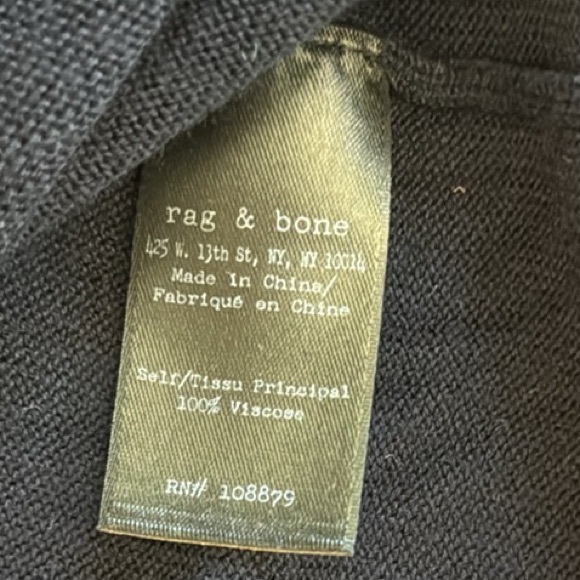 Rag & Bone, Lexie Colorblocked, Dark Navy & White Cut Out, 3/4 Sleeve’s. Large - Picture 14 of 15